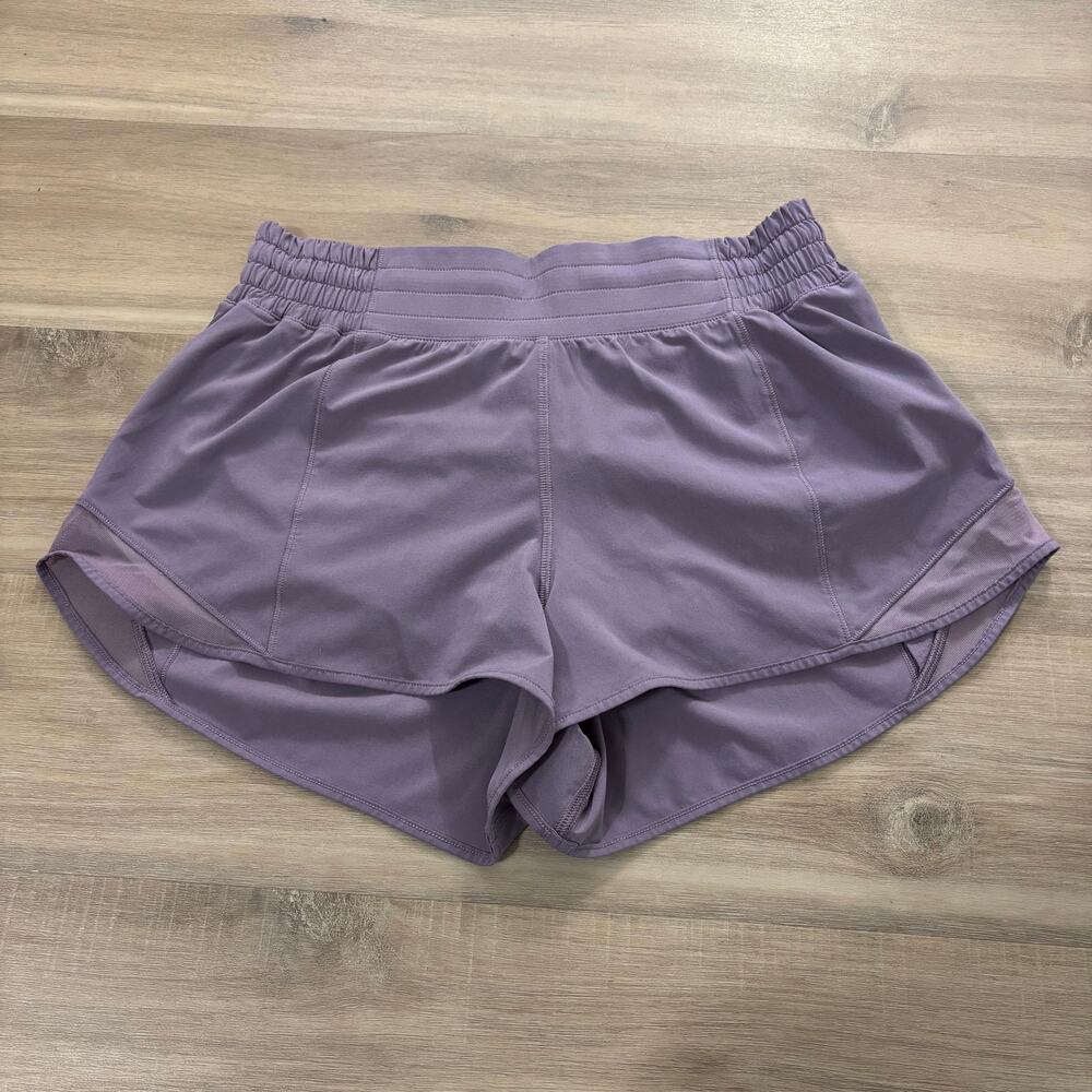 Lululemon Hotty Hot High-Rise Lined Short 2.5" Purple Ash Women Size 6